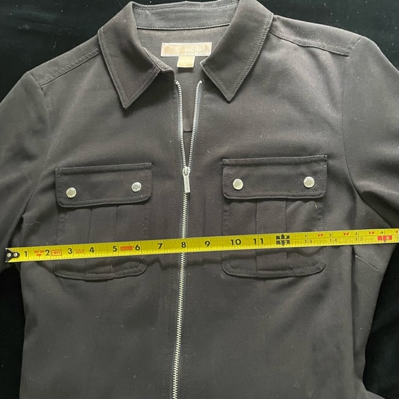 Michael Kors Women’s Black Dress -Casual Short Sleeves w/ Silver Details -Size M - Picture 9 of 15